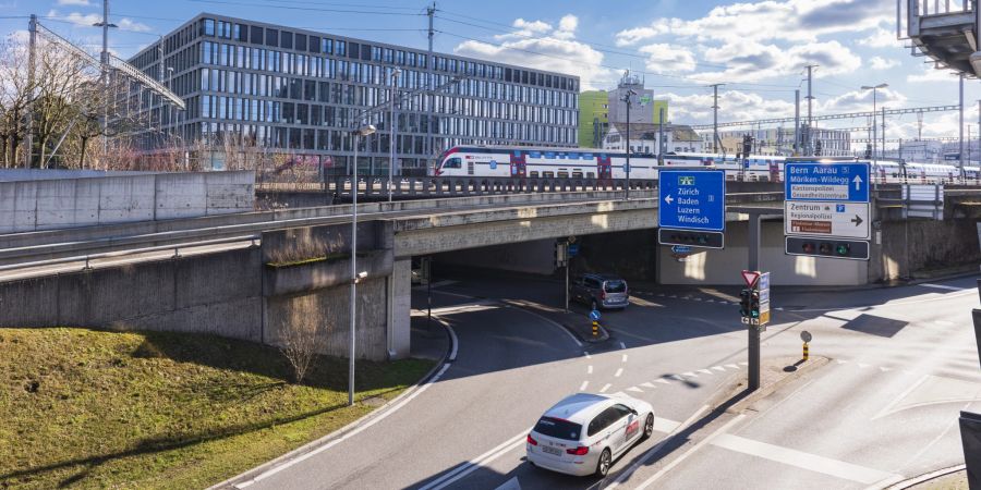 Die Stadt Brugg ist ein Verkehrsknotenpunkt.