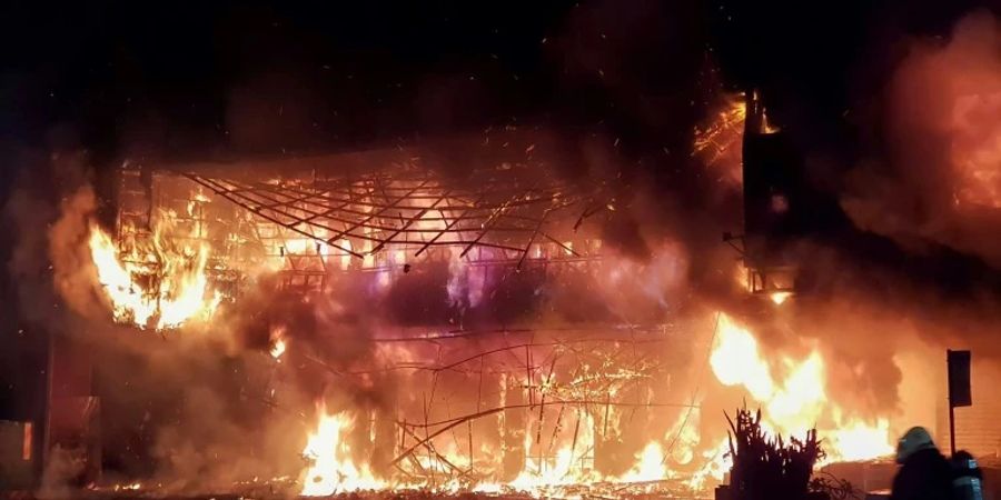 Der Brand in dem Wohnhaus in Taiwan im Oktober 2021