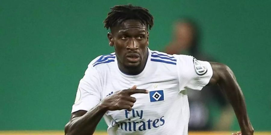 Hat noch bis 2024 einen Vertrag beim Hamburger SV: Bakéry Jatta. Foto: Christian Charisius