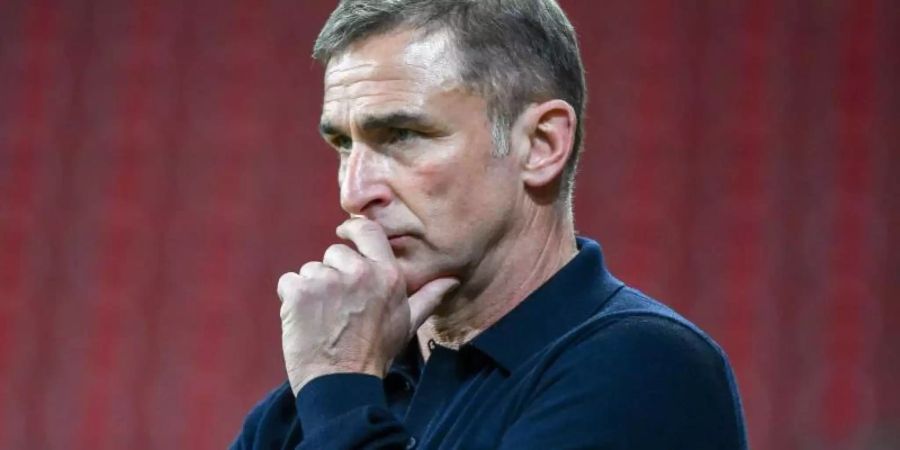 Die U21 von Trainer Stefan Kuntz ist 2019 das einzige deutsche Nachwuchsteam mit einer Titelchance. Foto: Armin Weigel