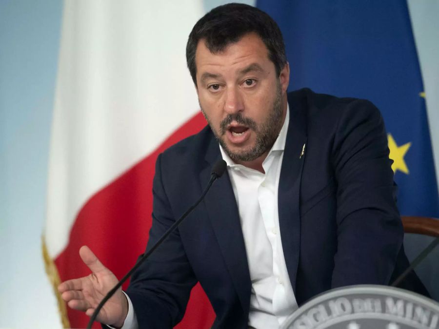 Der italienische Vize-Ministerpräsident Matteo Salvini hat sich für einen Austritt Italiens aus der Weltgesundheitsorganisation (WHO) ausgesprochen. (Archivbild)