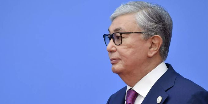 Der Präsident von Kasachstan Kassym-Schomart Tokajew. Qassym-Schomart Toqajew