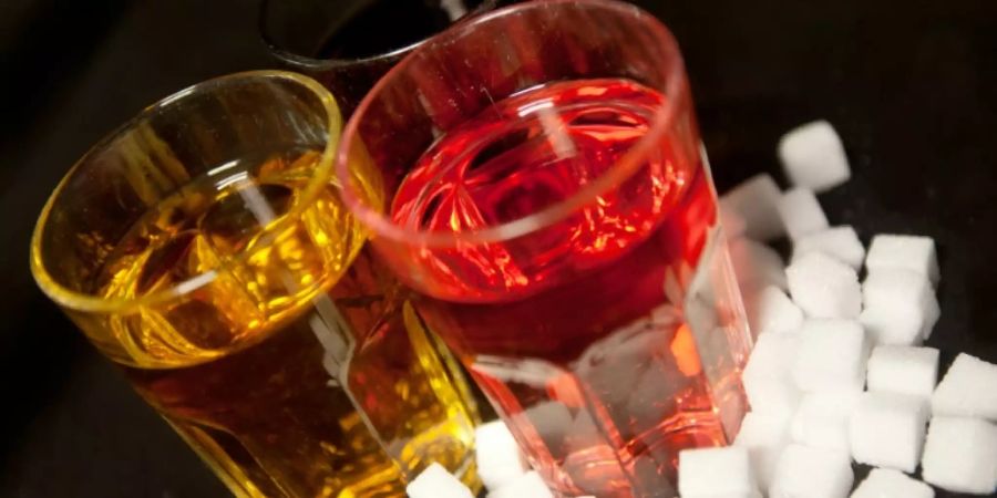 Erfrischungsgetränke haben viel Zucker