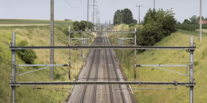 Ein SBB Gleis wurde beschädigt. SBB gleis