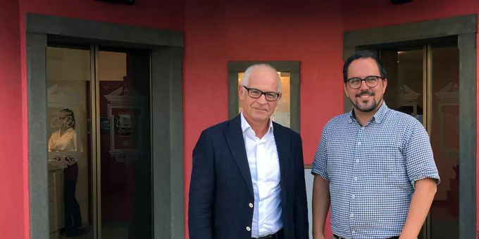 Landammann Roland Dähler und Stephan Sutter Landammann Roland Dähler und Stephan Sutter