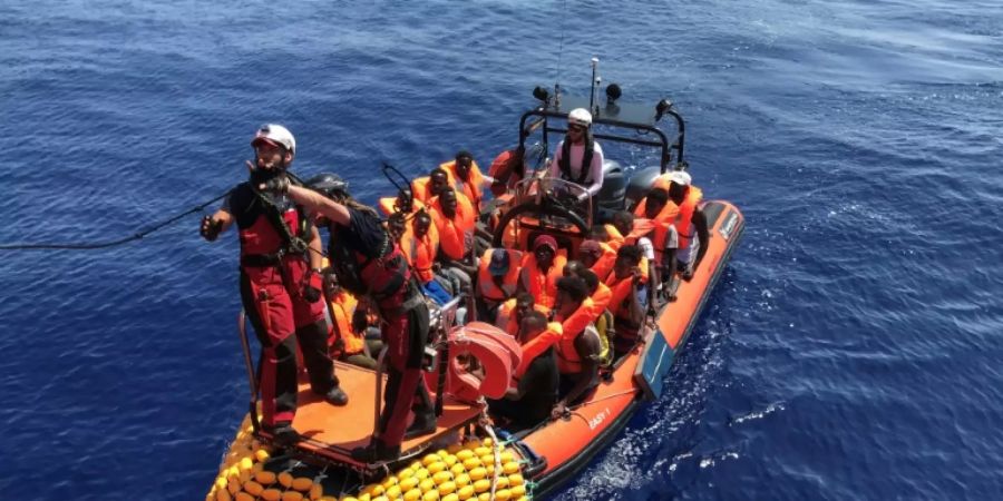 Archivbild von der Seenotrettung im Mittelmeer