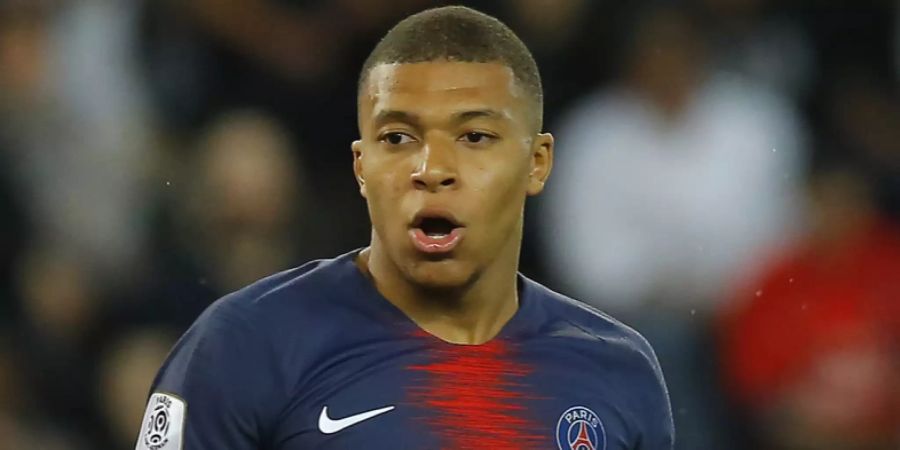 Stürmer Kylian Mbappe von Paris Saint-Germain.