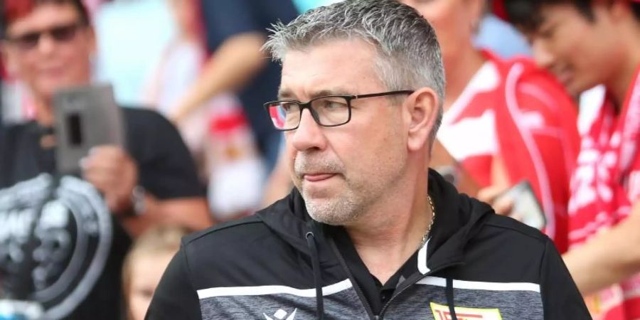 Trainer Urs Fischer musste sich mit Union beim Test gegen den spanischen Erstligisten Celta Vigo mit 0:3 geschlagen geben. Foto: A. Gora