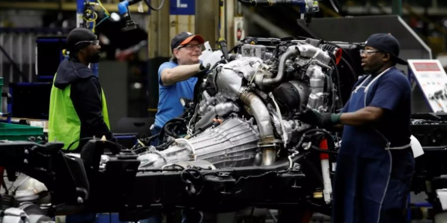 GM-Arbeiter in Flint im US-Bundesstaat Michigan