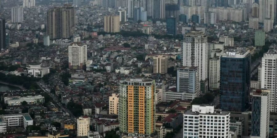 Blick auf Vietnams Hauptstadt Hanoi