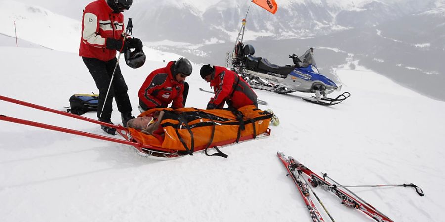 Auch beim Skifahren ...