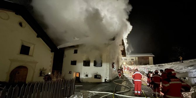 Brand in Engadinerhaus