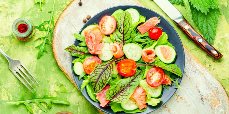 Salat grün gesund frisch