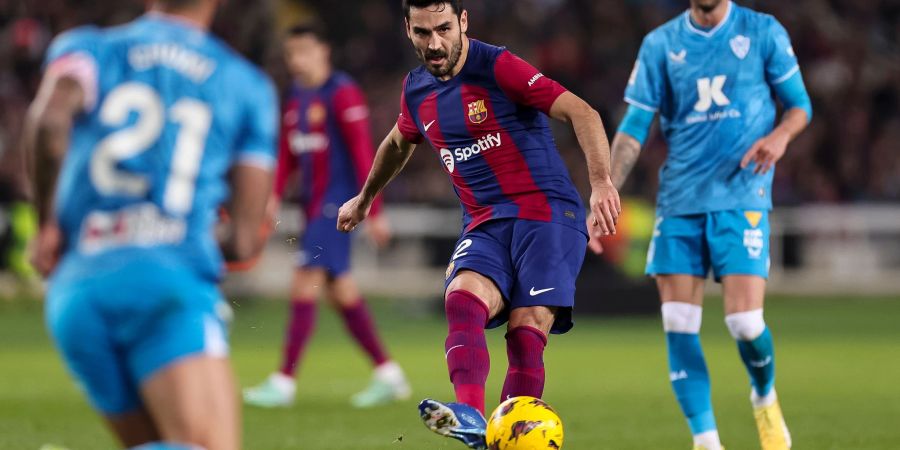 Sicherte Barcelona mit einem späten Elfmetertor den Sieg gegen Las Palmas: Ilkay Gündogan.