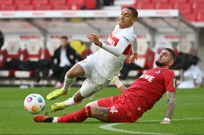 Die zuletzt so formstarken Stuttgarter müssen gegen den 1. FC Köln leiden. Stuttgart