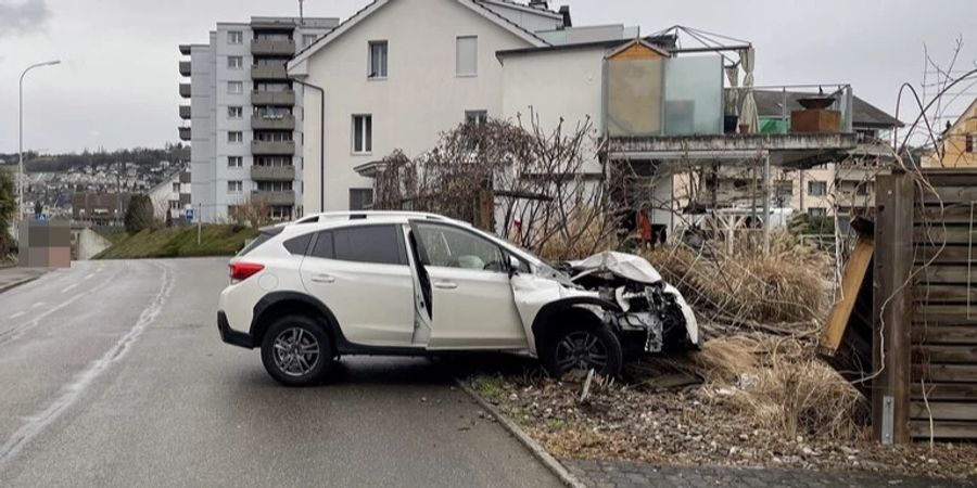 Selbstunfall in Bremgarten