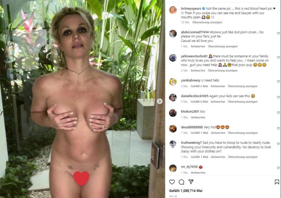 Britney Spears blüttelt auf Instagram gerne rum.