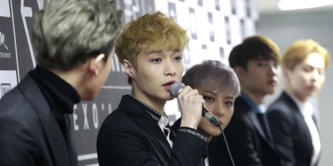 Die koreanische Popgruppe EXO. Korea