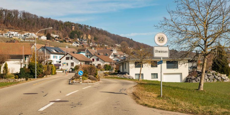 Die Gemeinde Laufen-Uhwiesen im Bezirk Andelfingen, dem Weinland des Kantons Zürich.