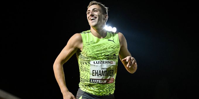 Simon Ehammer gehört bei Weltklasse Zürich zum Favoritenkreis bei den Weitspringern. Simon Ehammer Weltklasse Zürich