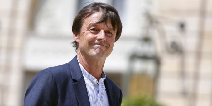 Nicolas Hulot im Jahr 2017 nach einem Meeting in Paris. Hulot
