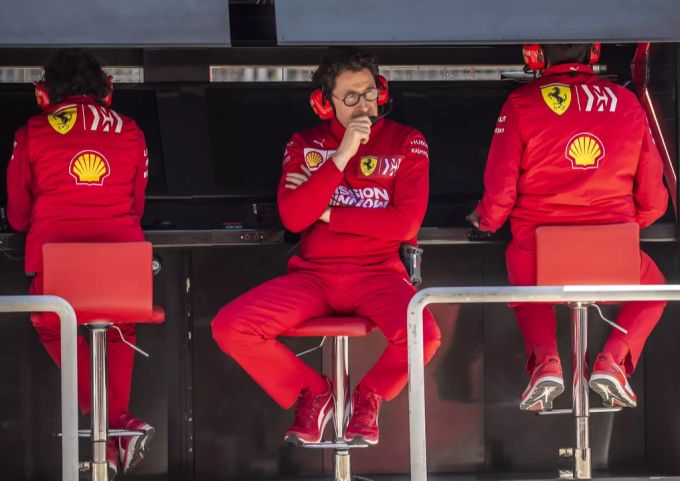 Ferrari-Teamchef Mattia Binotto während eines Trainings der Formel 1 am 27. April 2019 in Baku. Formel 1 Mattia Binotto