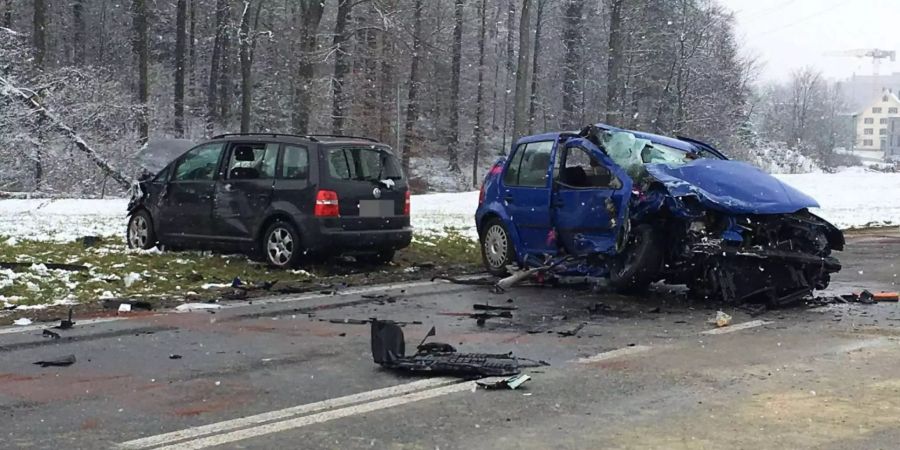 Eine Lenkerin geriet auf ihrer Lehrfahrt auf die Gegenfahrbahn un verursachte einen schweren Unfall.