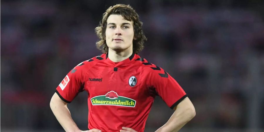 Çağlar Söyüncü bei einem Einsatz für den SC Freiburg.