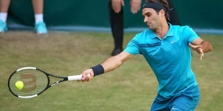 Roger Federer (ATP 1) im Einsatz gegen Benoît Paire (ATP 48)