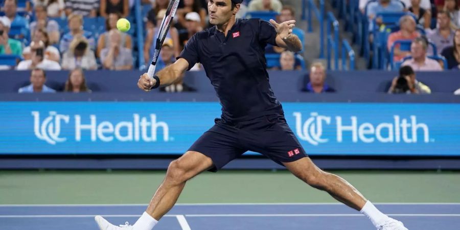 Roger Federer gewinnt in Cincinnati gegen Stan Wawrinka.