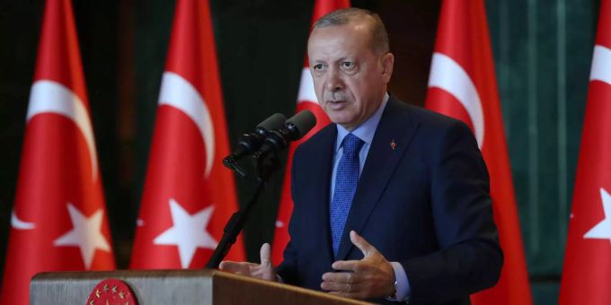 Türkei-Präsident Recep Tayyip Erdogan nannte die USA «Kraftmeier». Türkei-Präsident Recep Tayyip Erdogan nannte die USA «Kraftmeier».