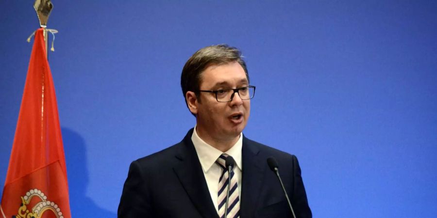 Serbiens Präsident Aleksandar Vucic.