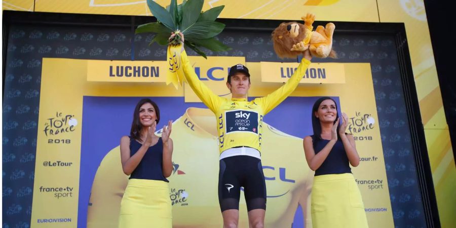 Geraint Thomas führt die Tour de France an.