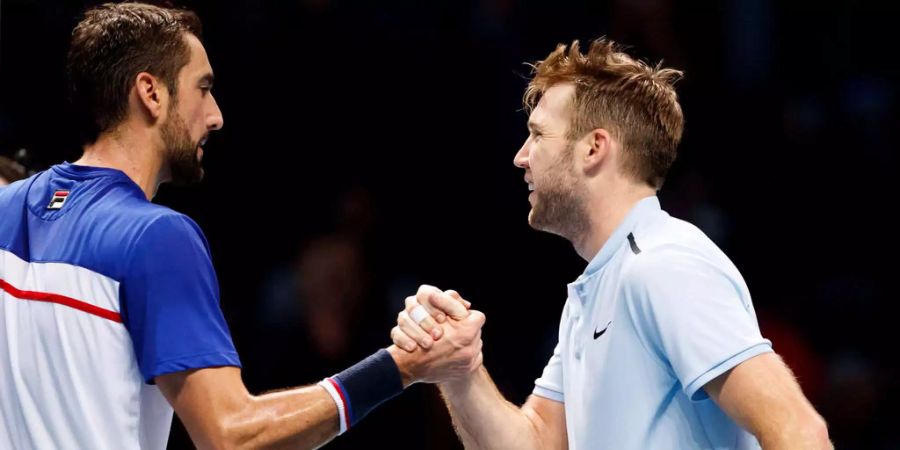 Jack Sock gewinnt gegen Maren Cilic.