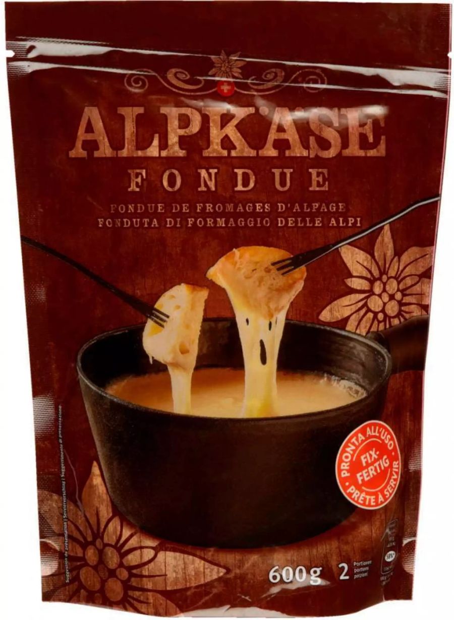 Das 600-grämmige «Alpkäse Frischfondue fixfertig» ist betroffen.