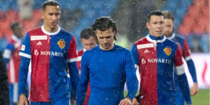 Valentin Stocker (Mitte) und seinen Teamkollegen gelang auch gegen St. Gallen kein Tor. Valentin Stocker (Mitte) und seinen Teamkollegen gelang auch gegen St. Gallen kein Tor.