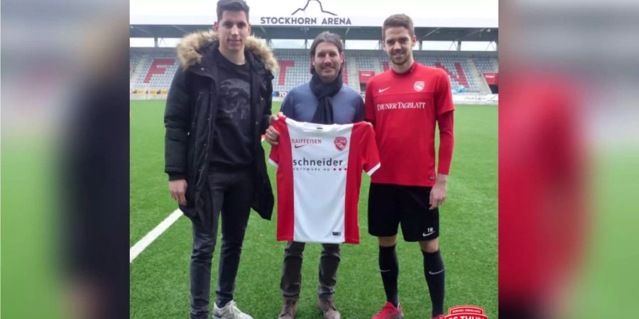 Djordje Nikolic (l.) und Grégory Kalen (r.) wechseln zum FC Thun