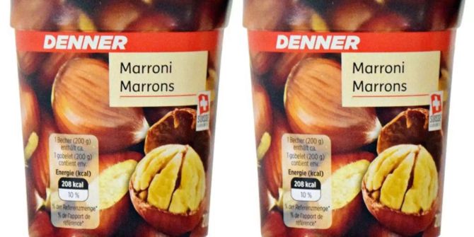 Der Marroni-Joghurt von Denner.