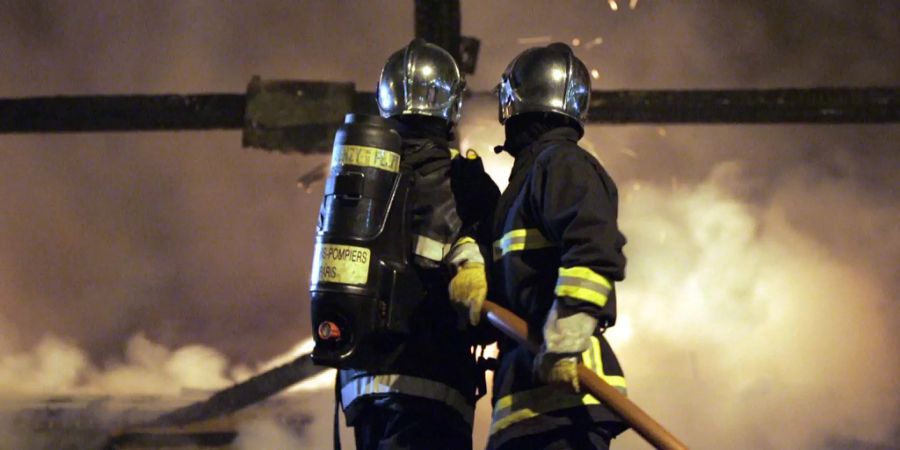 Feuerwehrleute in Paris.