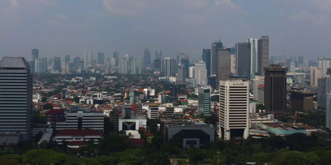 Die indonesische Hauptstadt Jakarta.