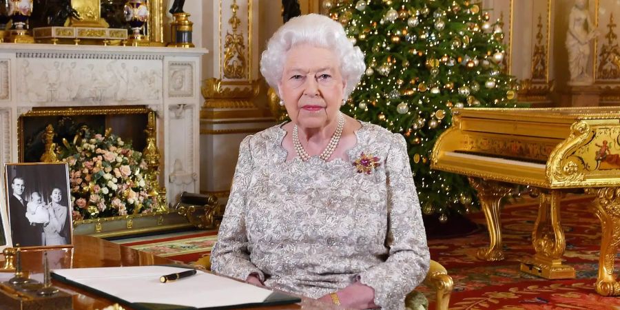 Queen Elisabeth II. hält ihre Weihnachtsansprache.