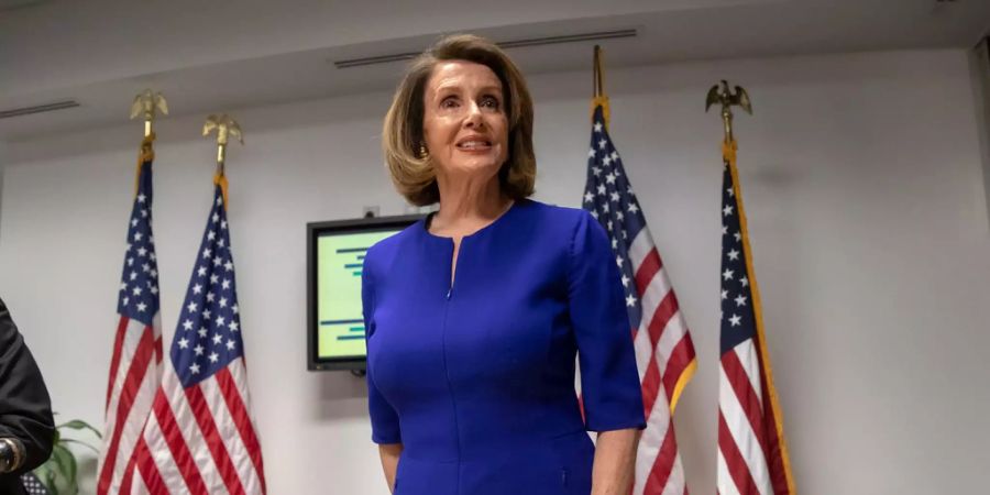 Nancy Pelosi im Hauptquartier der Demokraten.