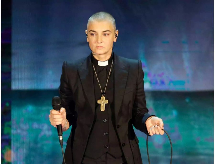 Vor ihrem Wechsel zum Islam: Sinead O'Connor, Sängerin aus Irland, tritt 2014 in der italienischen Fernsehsendung «Che Tempo che Fa» auf.