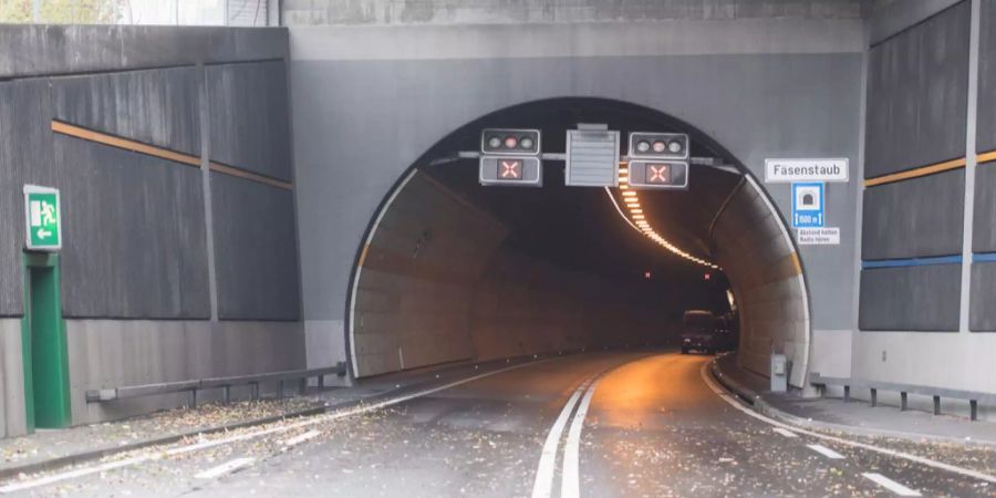 Fäsenstaubtunnels Autobahn A4.