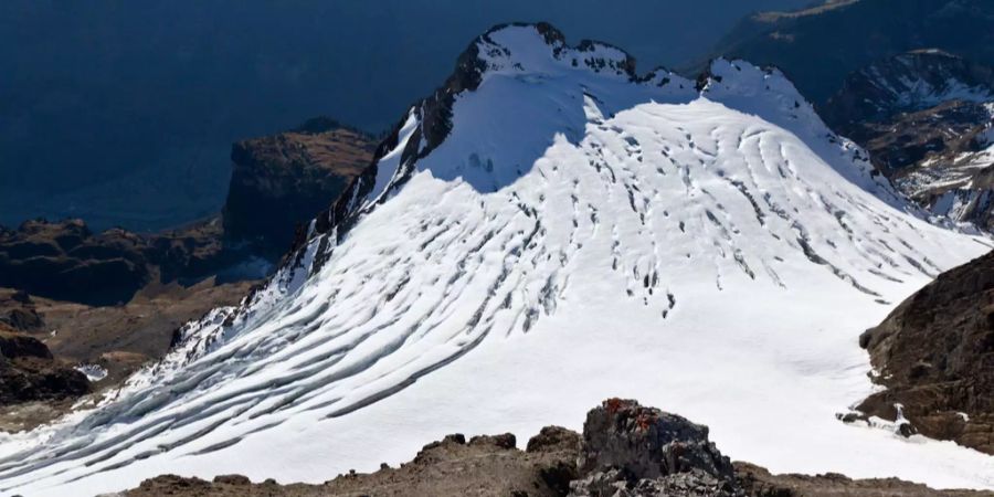 Ein Gletscher in der Schweiz.