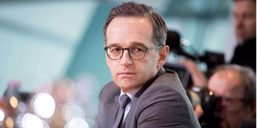 Der deutsche Aussenminsiter Heiko Maas nimmt in Berlin im Bundeskanzleramt an der Sitzung des Bundeskabinetts teil.