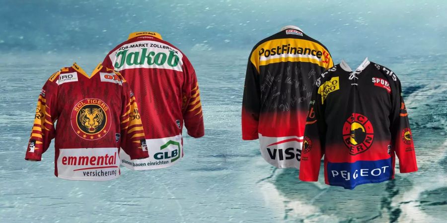 SCL Tigers und SC Bern Trikots gewinnen