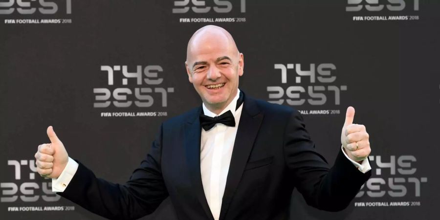 Gianni Infantino an den The BEST Football Awards in London (GBR).