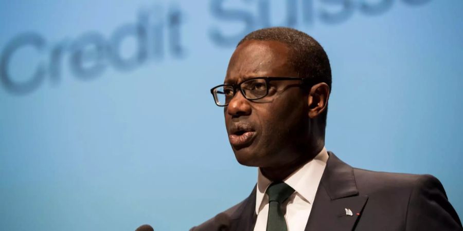 Tidjane Thiam spricht am «Forum des 100» in Lausanne.