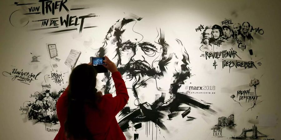 Ein Eindruck aus einer Karl-Marx-Exhibition in seiner Geburtsstadt in Trier.